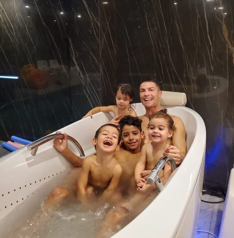  Ronaldo with his young family