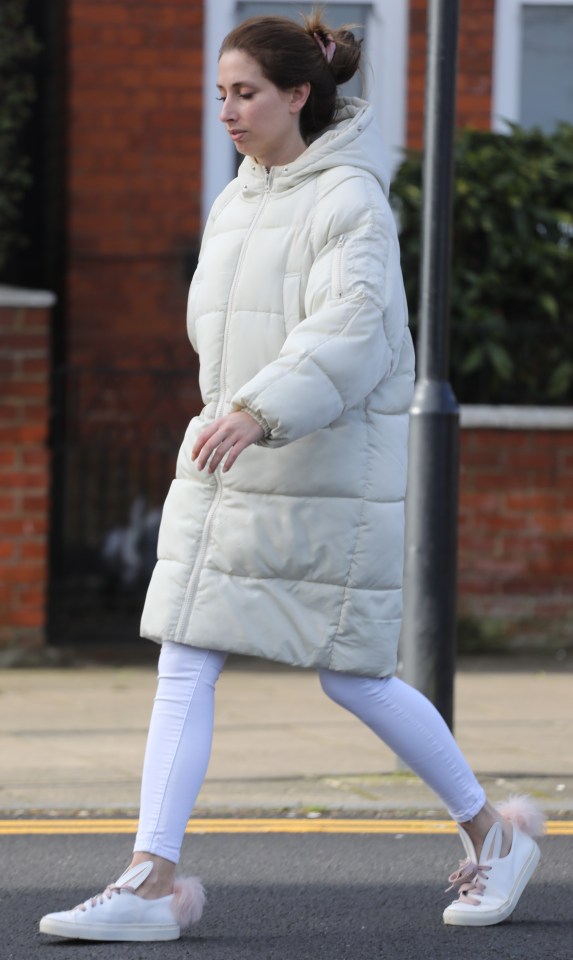  Stacey Solomon stepped out today in some fun bunny shoes