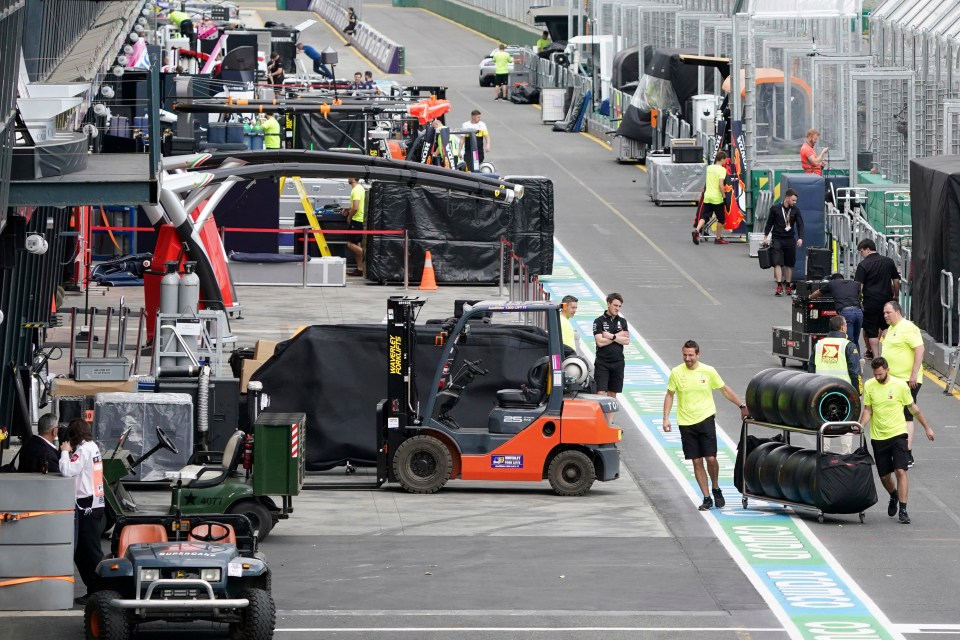  F1 teams were forced to pack up on Friday without getting a single lap in