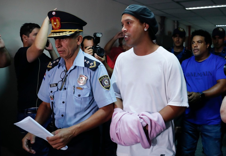  Ronaldinho is currently in prison in Paraguay for allegedly trying to enter the country with a fake passport