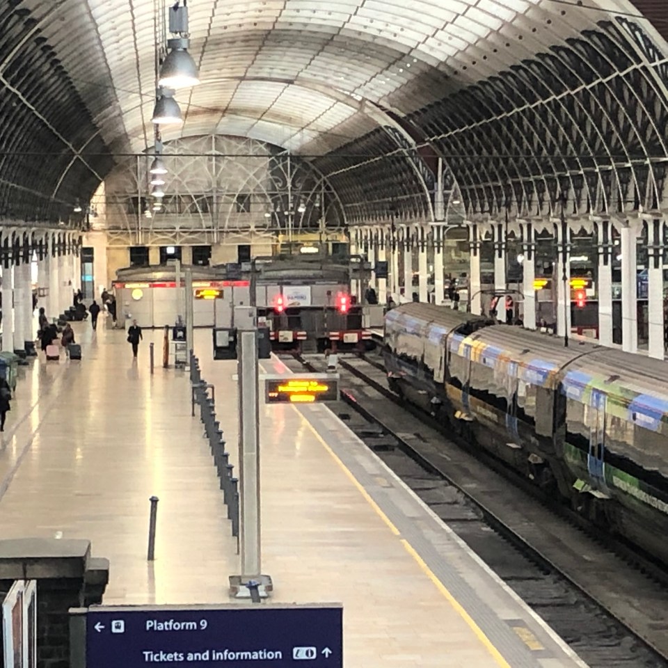  An empty platform on Paddington Station in London the day after the Prime Minister said coronavirus 'is the worst public health crisis for a generation'