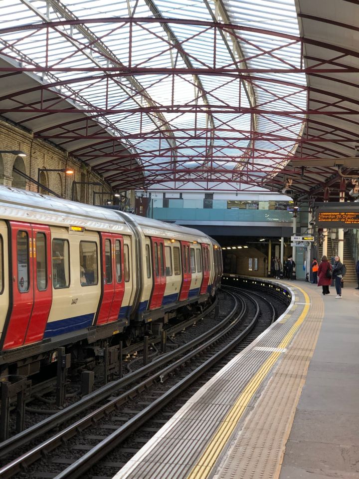  An empty platform at Farringdon Station in London