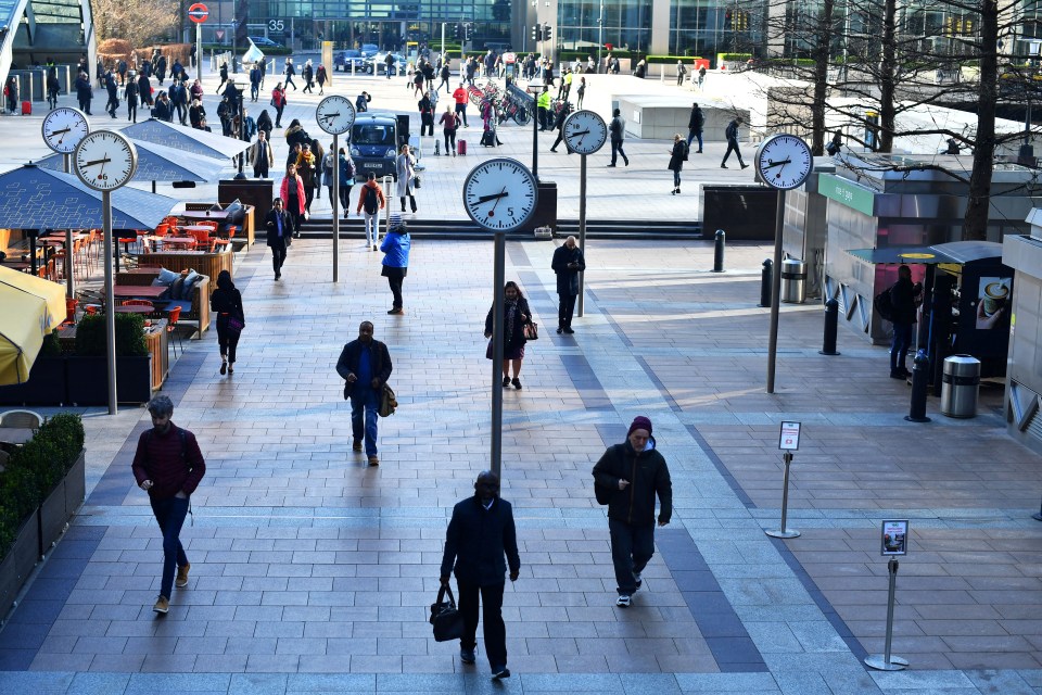  This square in the financial district of London is usually packed full of people going to work