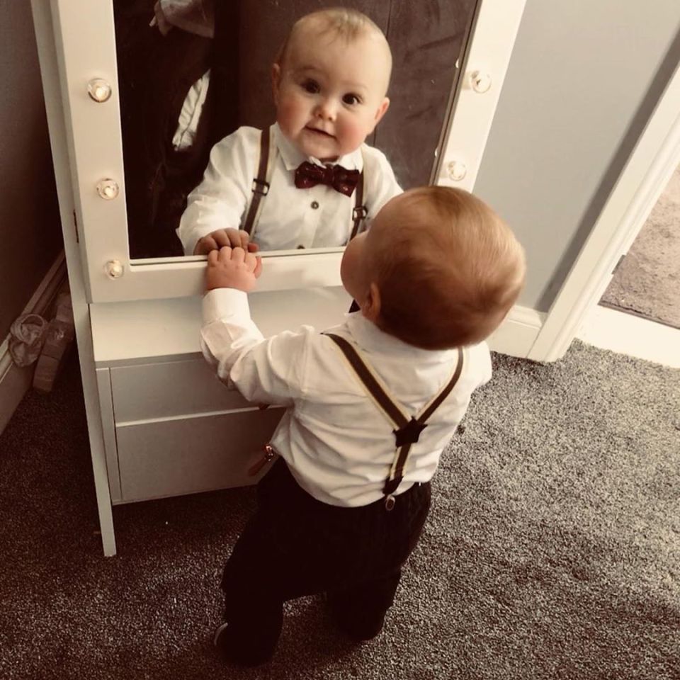  Grandson Teddy can regularly be seen in Kym's house on social media