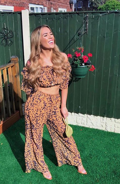  Her garden is the perfect back drop for one of her Instagram snaps