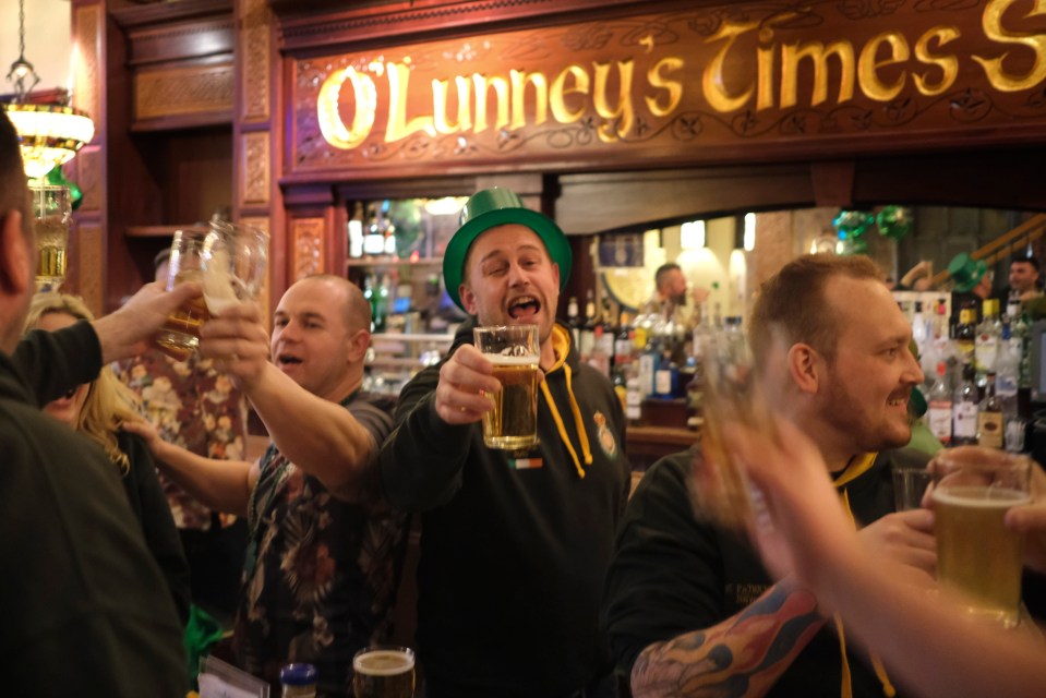  Partying went ahead in Irish pubs despite the urge to stop socialising to beat the bug