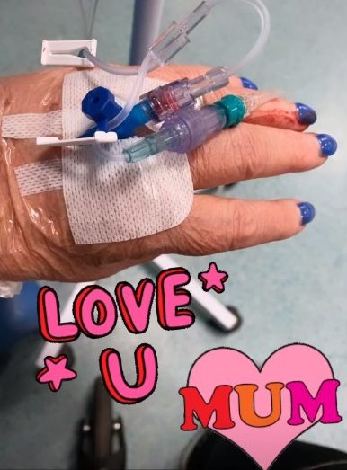 In March, Gemma shared a photo of her mum in hospital