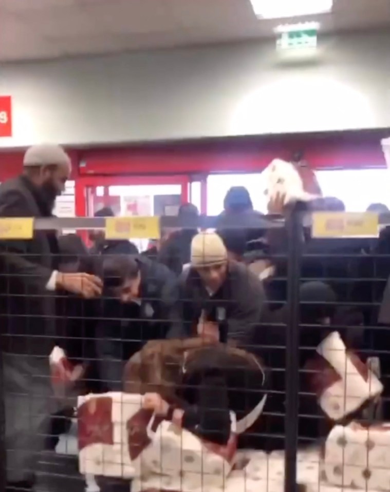 Desperate shoppers scrambled for toilet paper in Nottingham