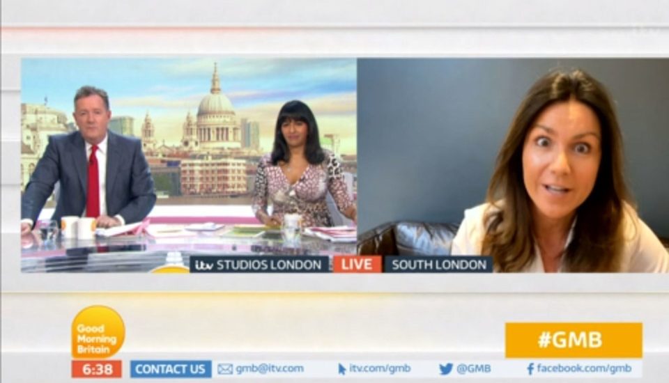  Susanna Reid is self-isolating while Piers and Ranvir were set further apart on GMB