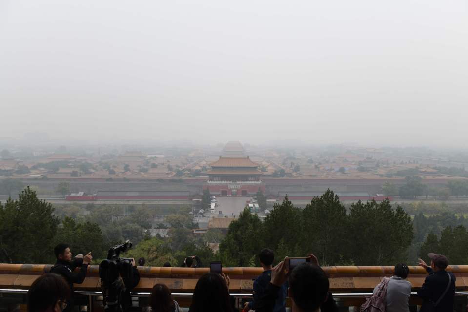  Forbidden City on a polluted day in Beijing