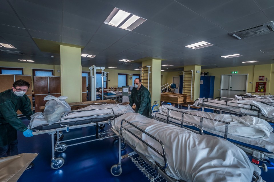  The morgue is one of many that have been struggling to cope with demand