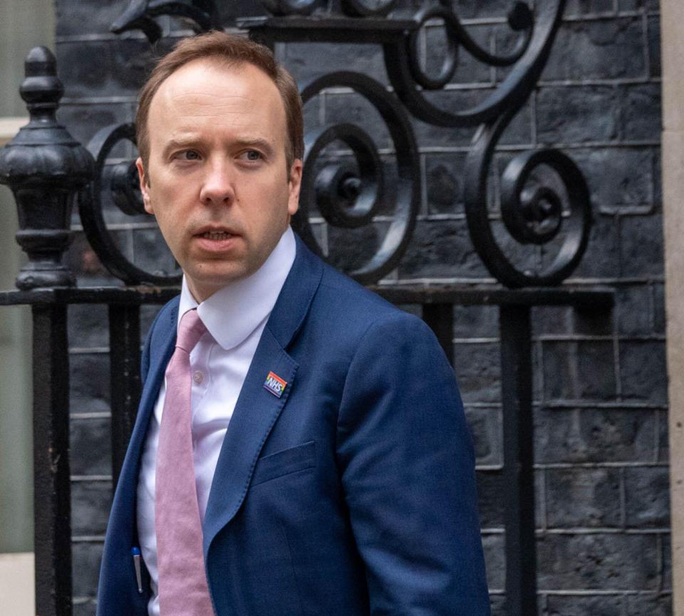  Matt Hancock has been the health secretary since 2018