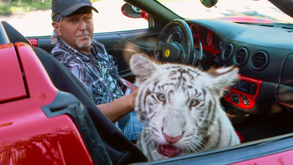  Joe Exotic here with one of his big cats