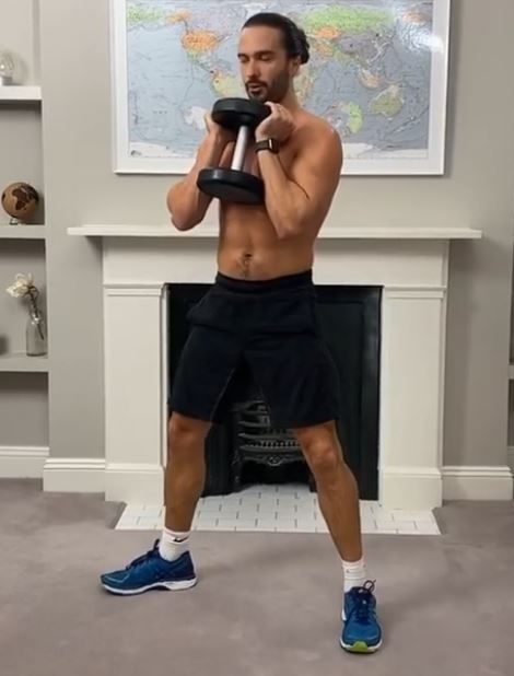  He's helping the nation workout during the coronvairus crisis