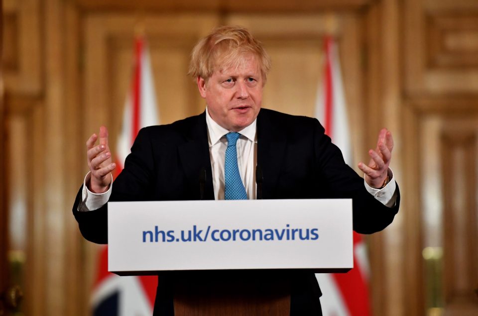  Boris Johnson said Britain could be out of the worst of the virus crisis in three months