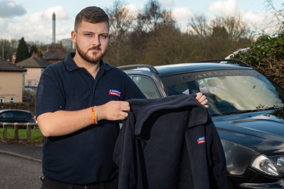  Ben's beloved work fleece caught on fire and he leaped out of the smoke-filled vehicle