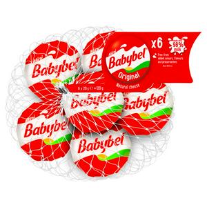  A six-pack of Mini Babybels is now £1 down from £1.95 at Sainsbury’s