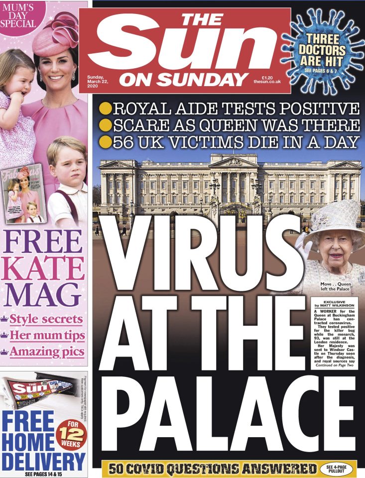  Last week we revealed that another royal aide had also tested positive for the deadly virus