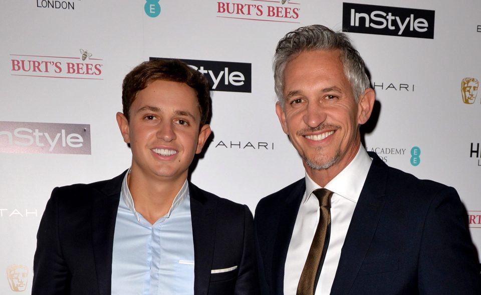  Gary Lineker with his son George, who has not been able to taste anything for more than a week