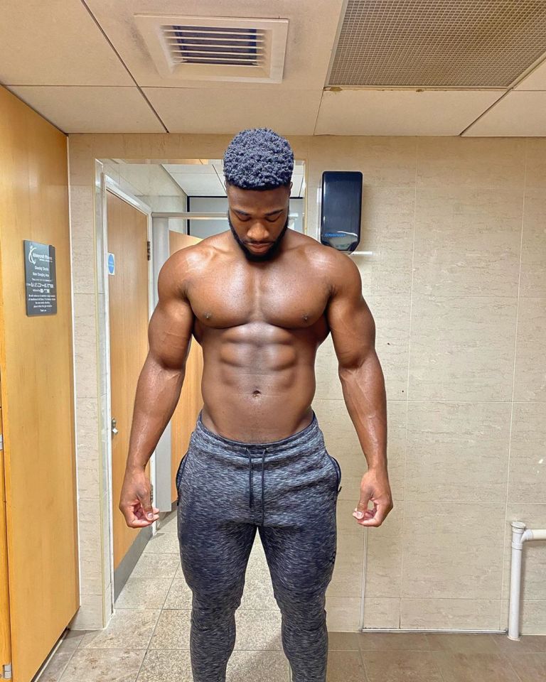  Ched Uzor posed up a storm as he vowed to get even fitter