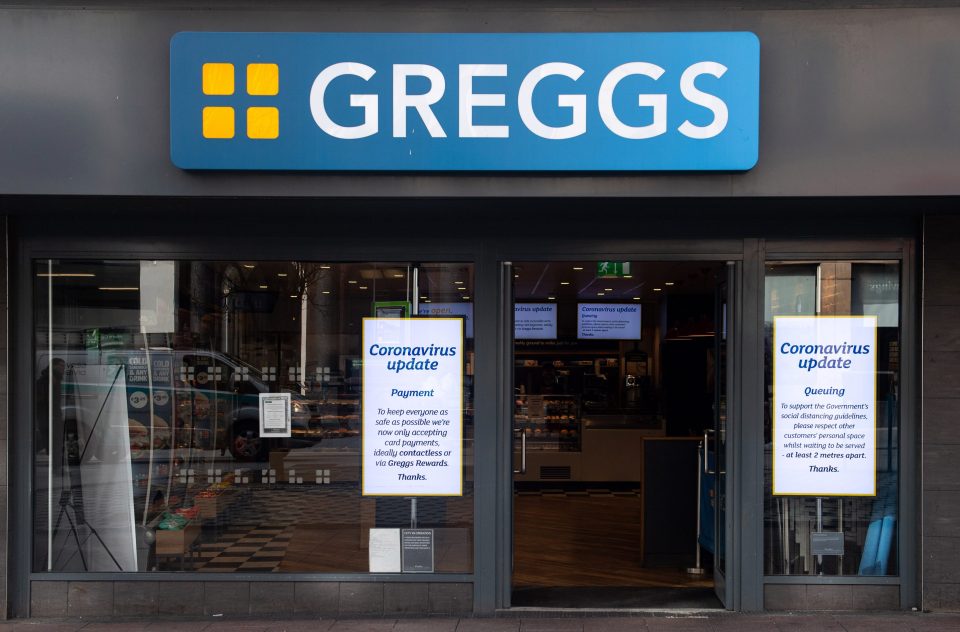  Greggs stores will temporarily close all branches from the end of play on Tuesday