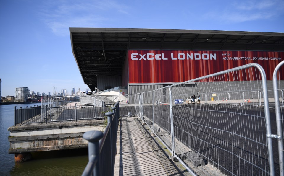  The London ExCel Centre is home to the temporary hospital