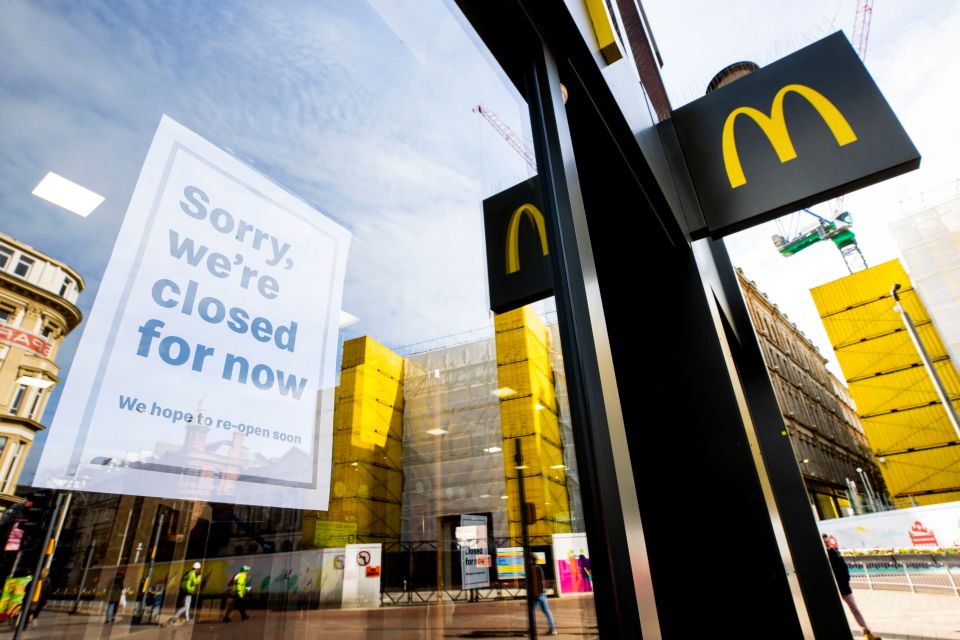  McDonald's is looking at ways to reopen for delivery and drive-thru