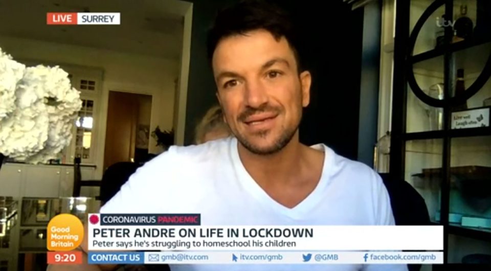  Peter Andre spoke on GMB about his wife Emily