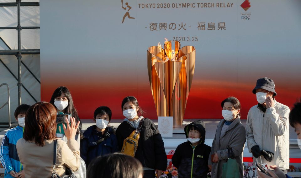  The Olympic flame goes on display but question amrks remain over a nw date for the Paralympics