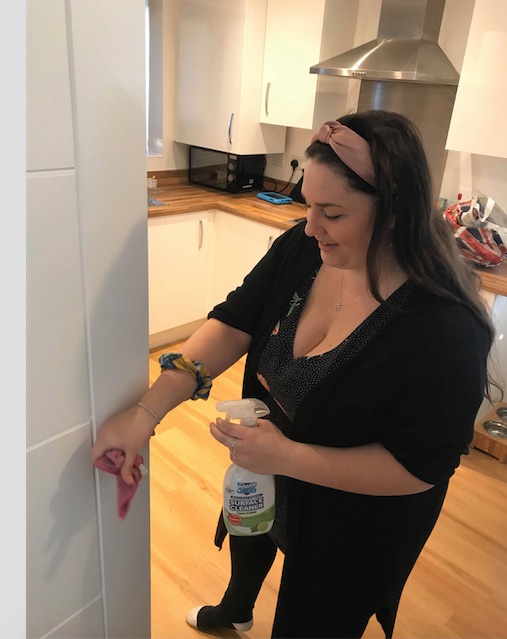  Childminder Kirsty Gage is sterilising all the door handles in her home every day after looking after key workers' kids