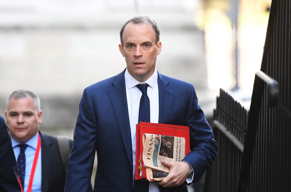  Dominic Raab would be expected to stand in if Boris Johnson became incapacitated