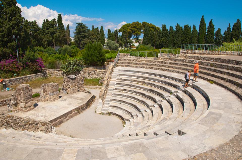  The ancient amphitheatre in Greece is one of the most famous landmarks in the world