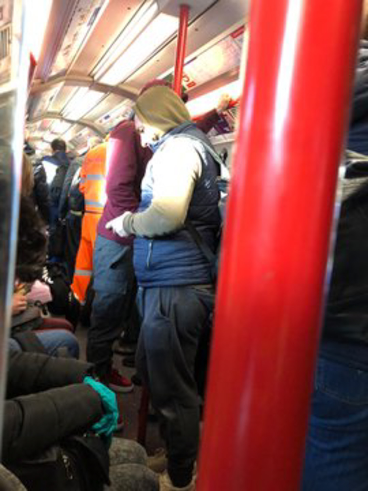  A nurse tweeted this photo of the Central Line this morning