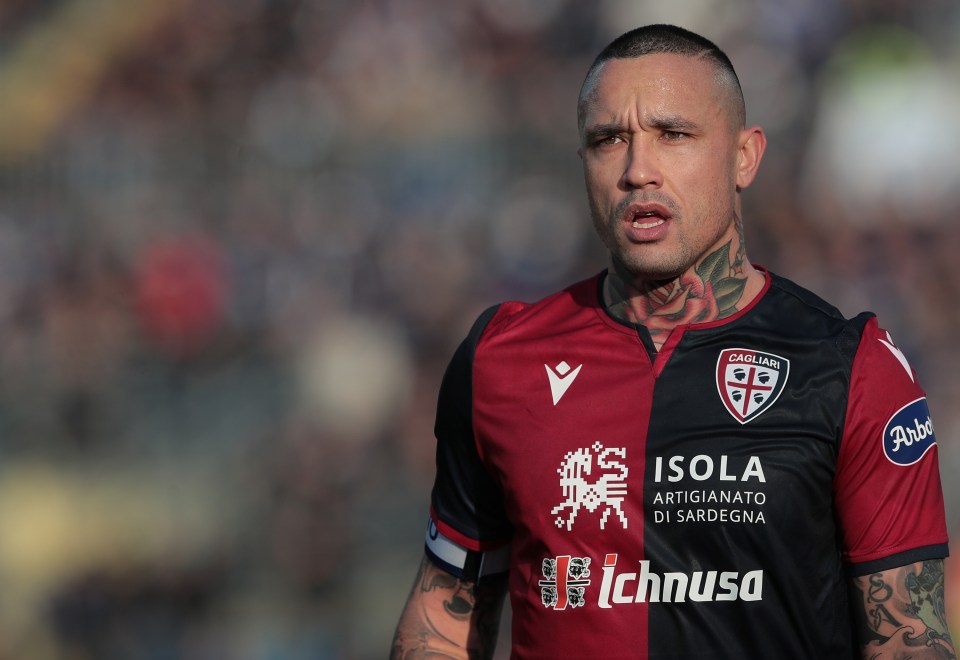  The midfielder moved to Cagliari last summer to support his wife