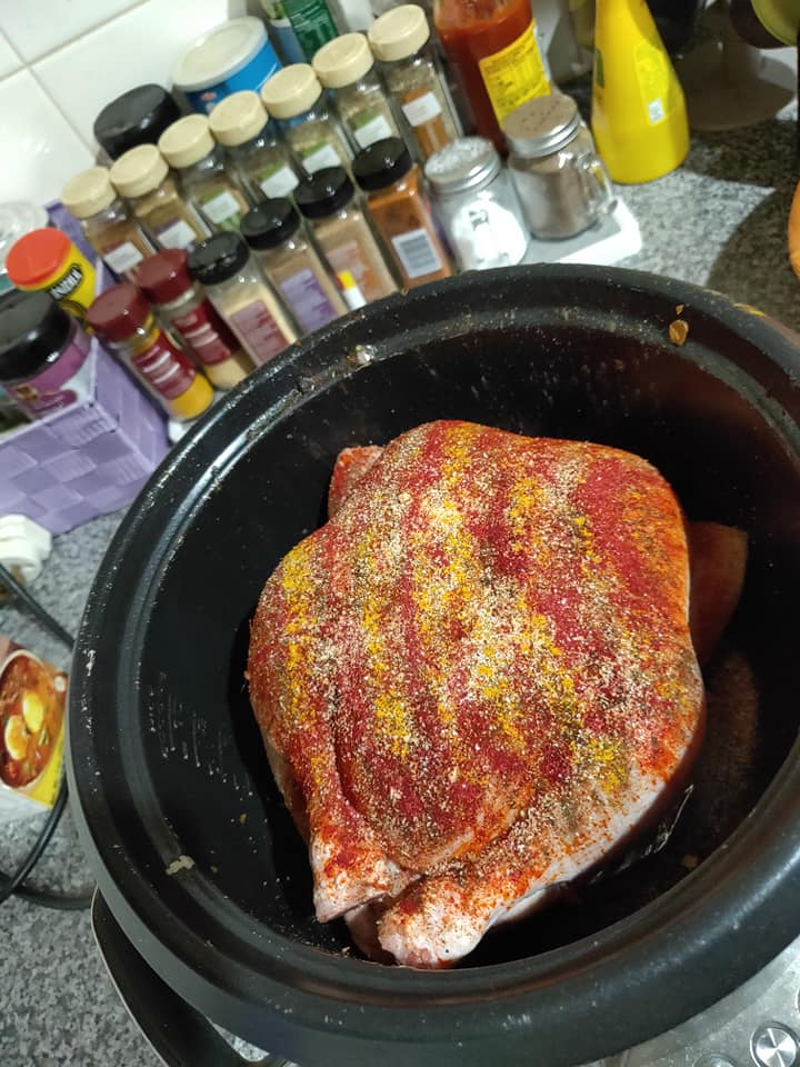  She used a selection of spices including cayenne, chilli and garlic powder