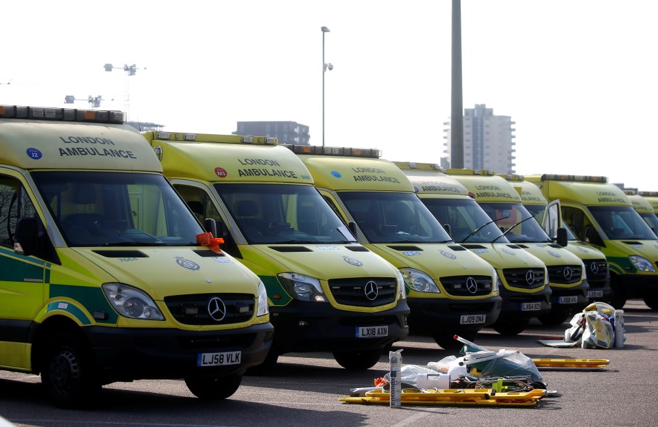  Ambulances are ready to transport patients to and from the newly set up centre