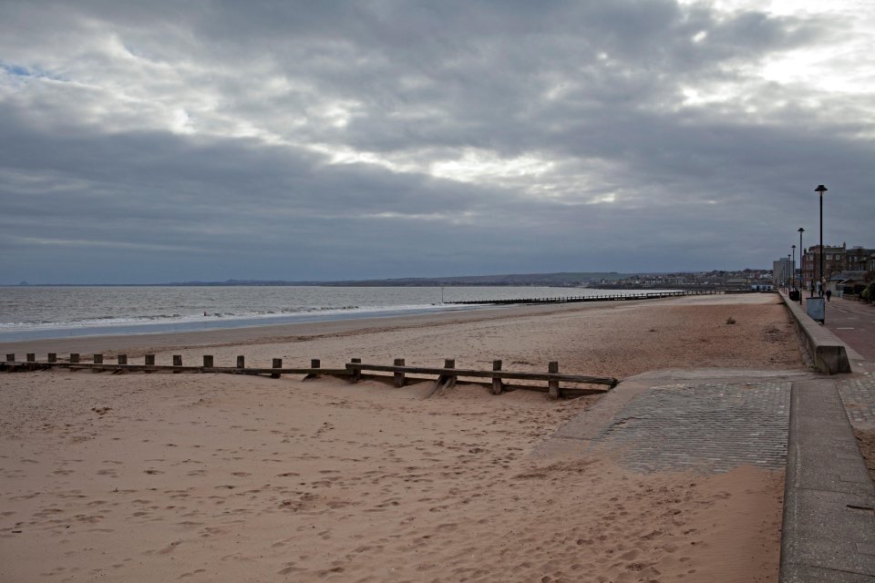  Portobello Beach in Edinburgh was deserted as Brits stayed at home amid the coronavirus crisis