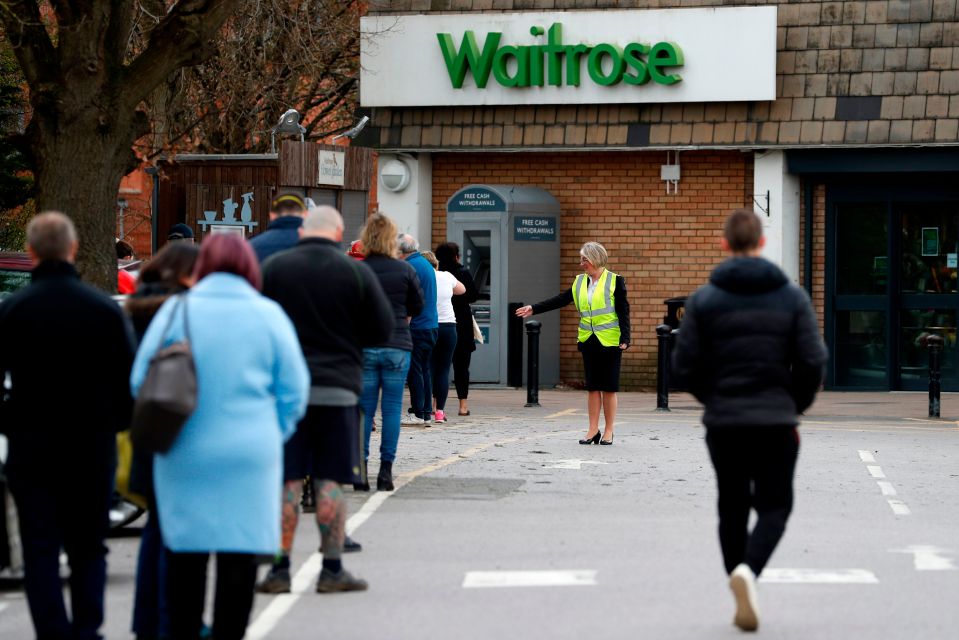  Waitrose is asking couples not to shop together to manage the number of people in stores