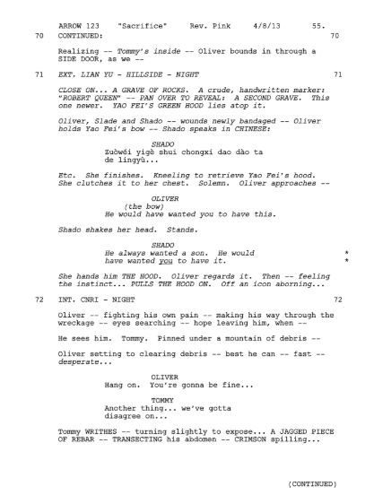  The producers cleverly posted a fake script so that they could hide the real death at the end of series one