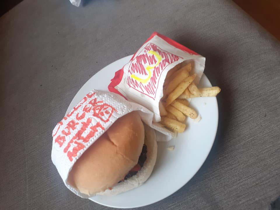  A McDonald's fan recreated a cheeseburger meals from home so he can still enjoy fast food while the food-chain is shut