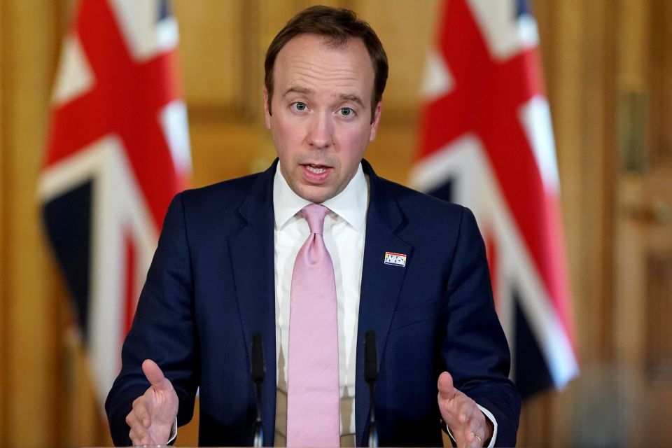  Health Secretary Matt Hancock tested positive for Covid-19 on same day as the Prime Minister, but has since recovered