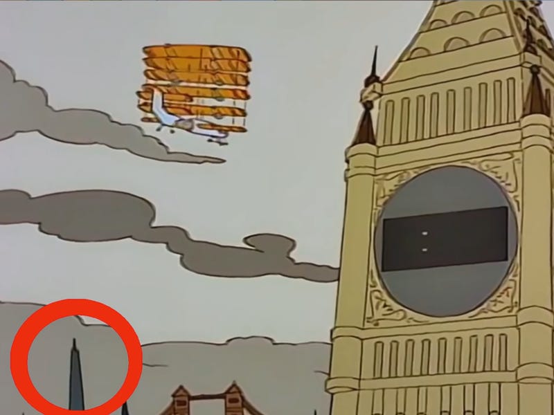  Fans believe The Simpsons predicted The Shard