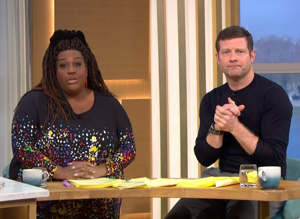  Today was her first day as a main This Morning presenter alongside Dermot O'Leary