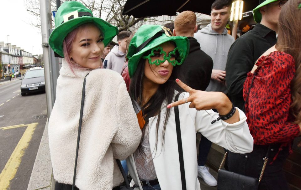  Partygoers posed with one another for the celebrations