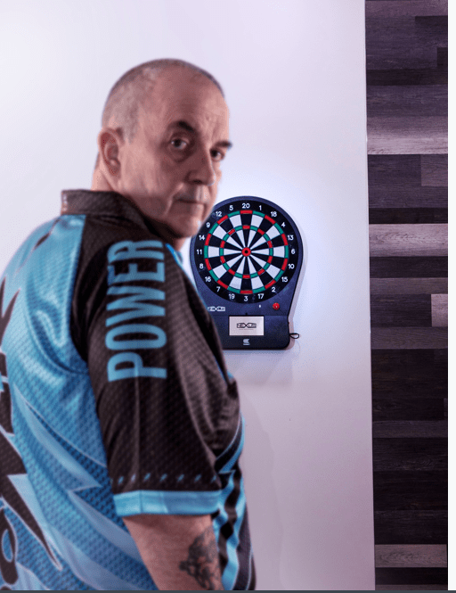  Phil Taylor often practises with the Nexus Electronic Dartboard, which uses soft-tip darts