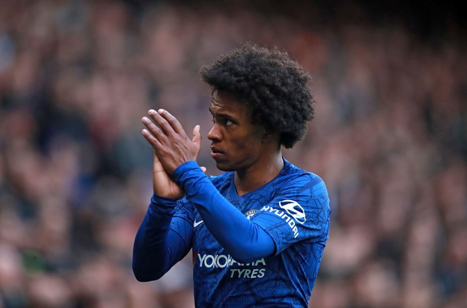  Willian has vowed to stay loyal to Chelsea amid the coronavirus outbreak