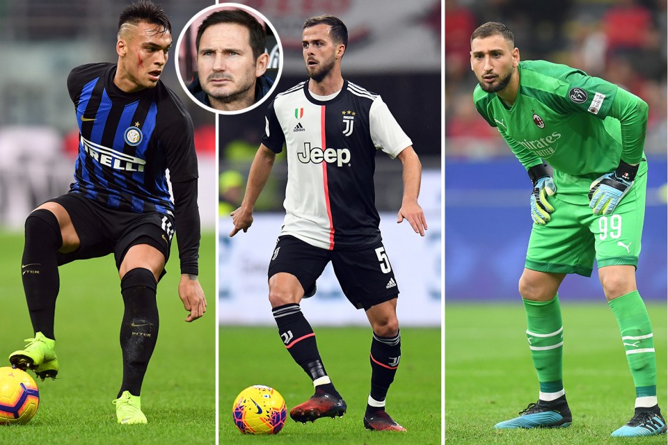  Frank Lampard is rumoured to have his eye on a number of Serie A stars