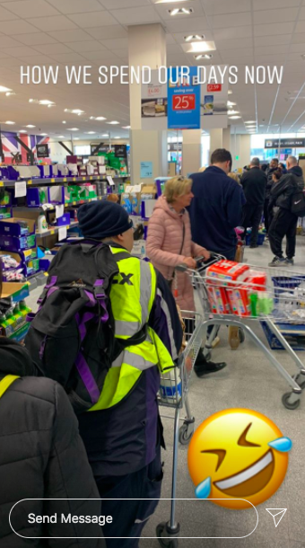  The actor began in a big supermarket but was met with huge crowds