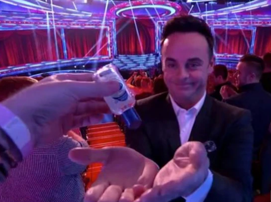  Ant McPartlin was seen covering his hands in anti bac gel in the studio