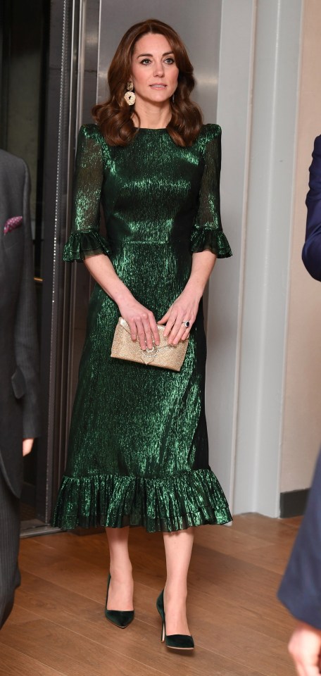 The Duchess of Cambridge looked chic in a Vampires Wife dress in Dublin last night 